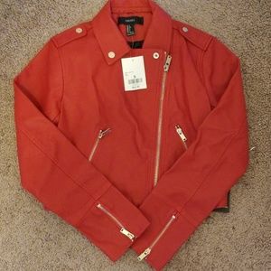 Red Leather Jacket (NEW)